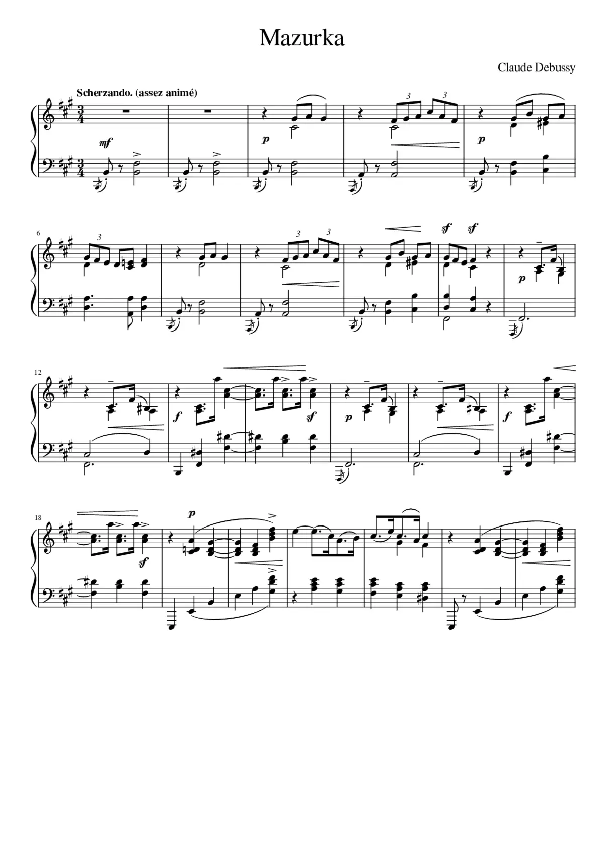 Mazurka - Page 1
