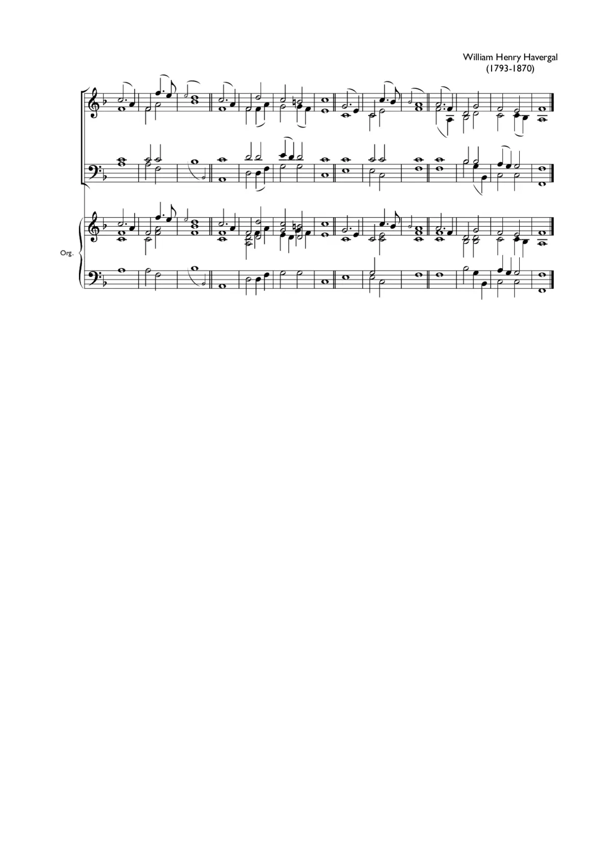 Double chant in F major V - Page 1