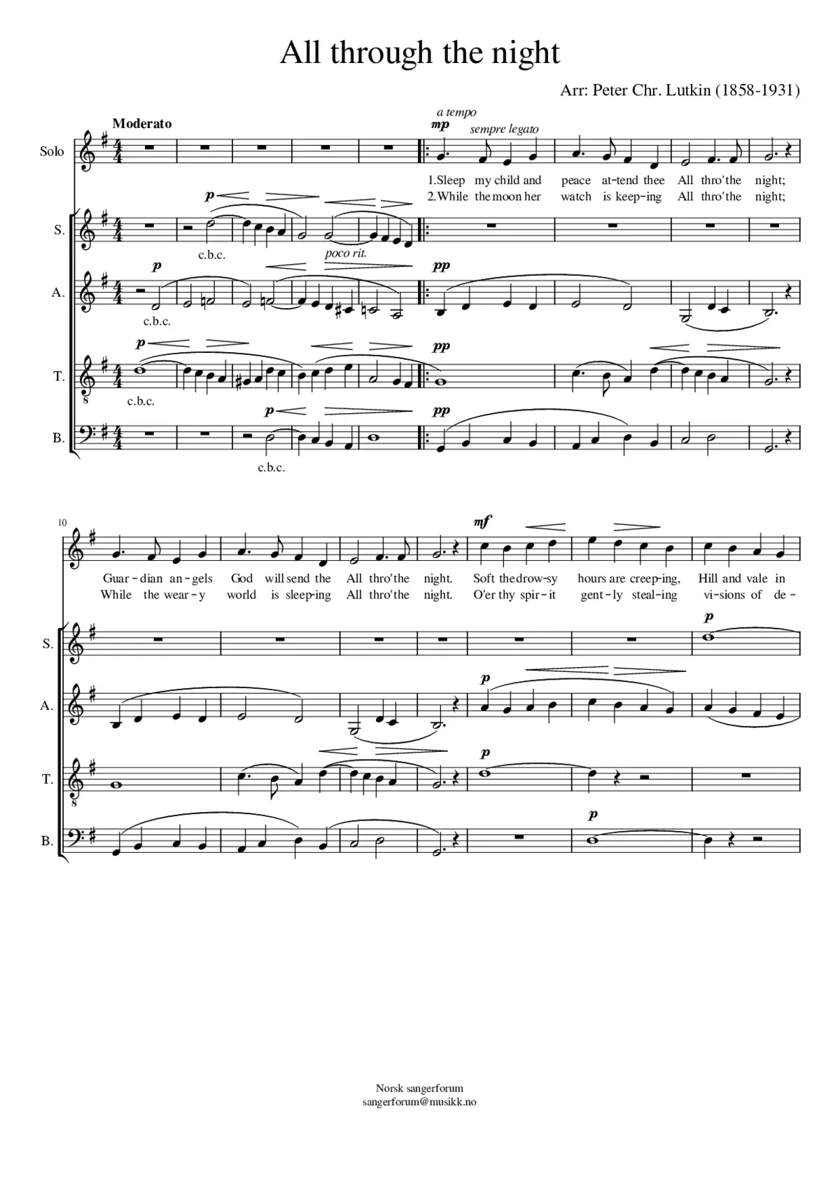 All Through the Night - Page 1