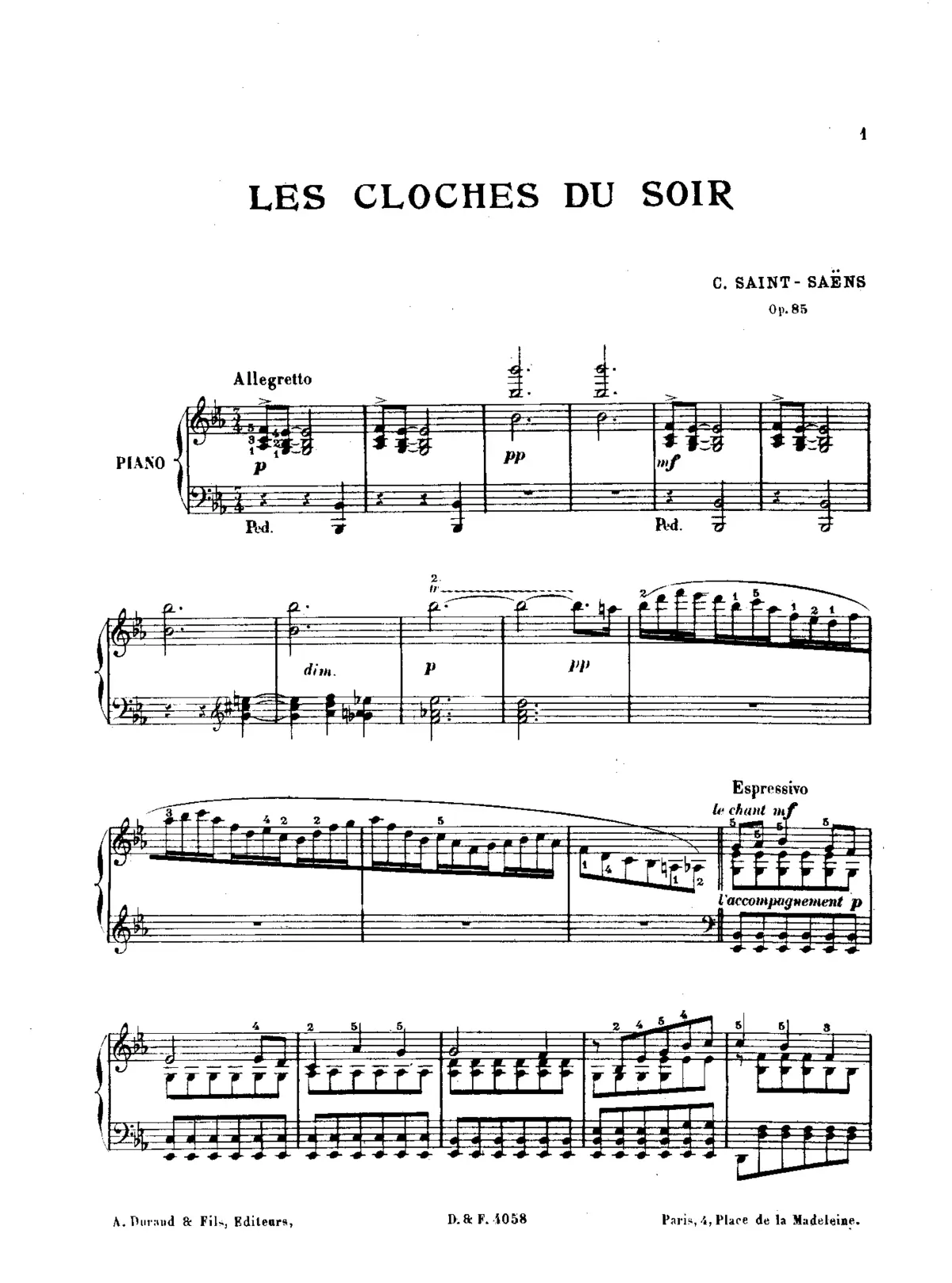 Les cloches du soir - Page 1
