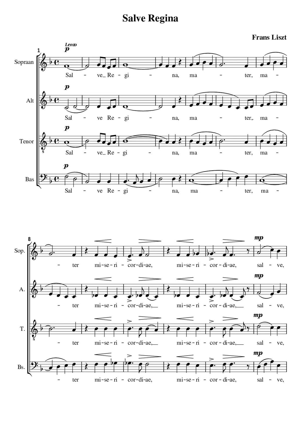 Salve Regina S.66 - Page 1