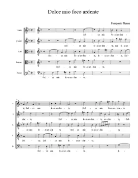 Dolce mio foco ardente