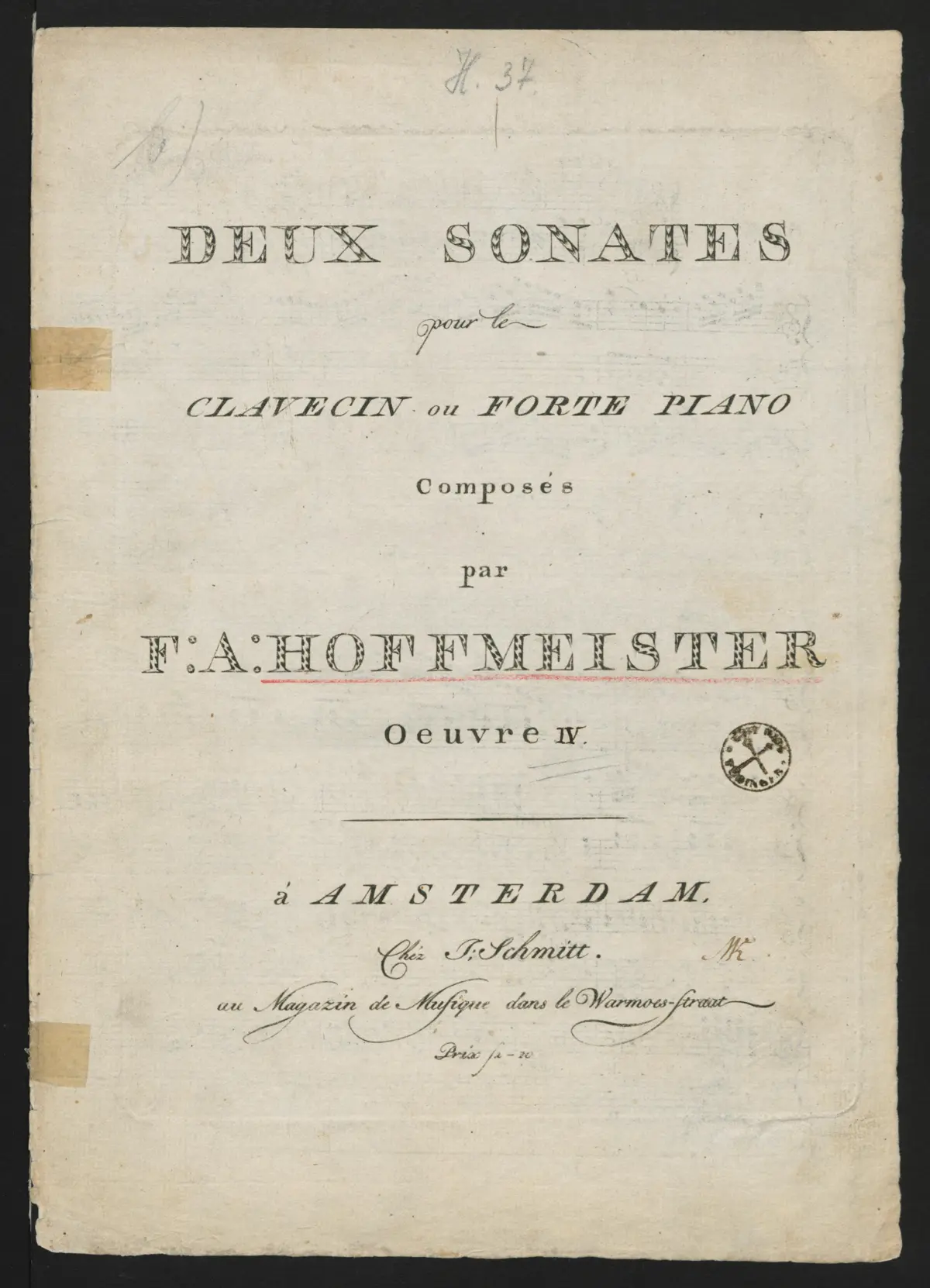 2 Keyboard Sonatas - Page 1