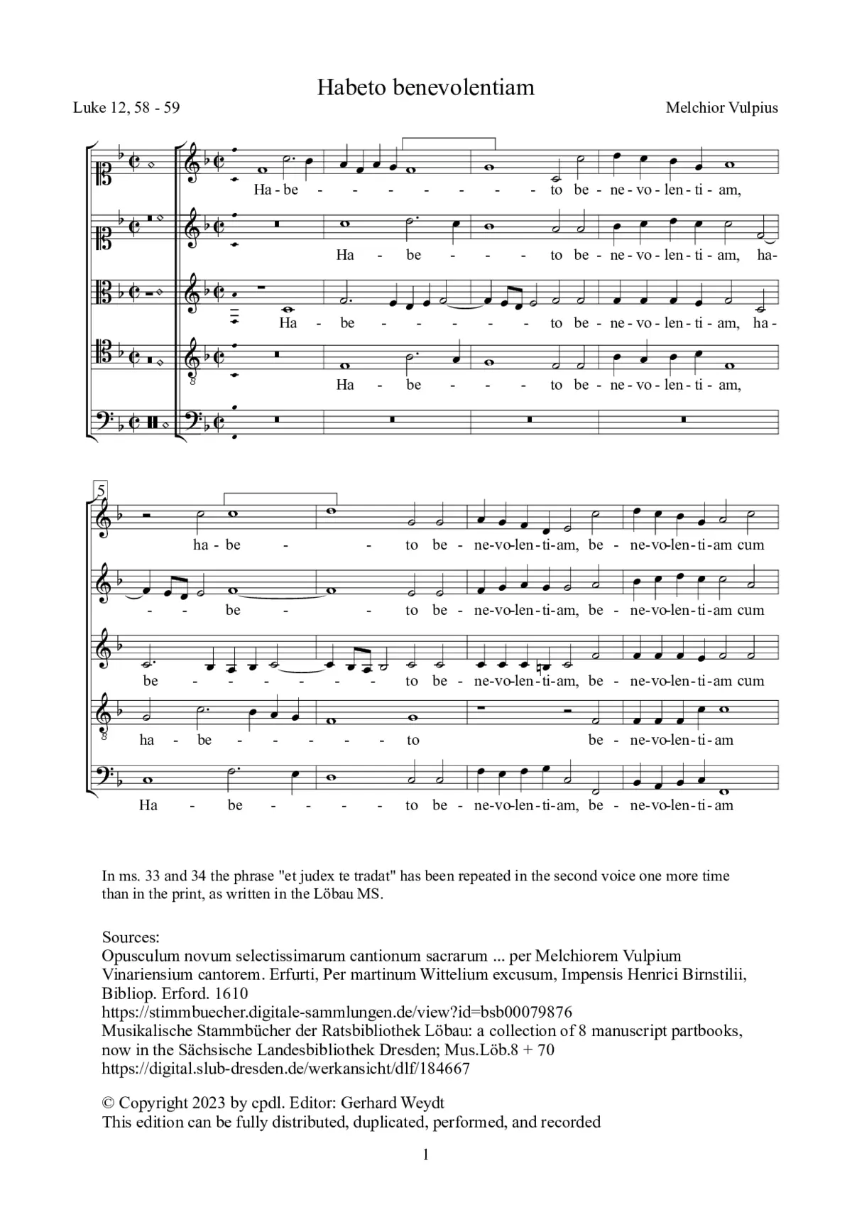 Habeto benevolentiam - Page 1
