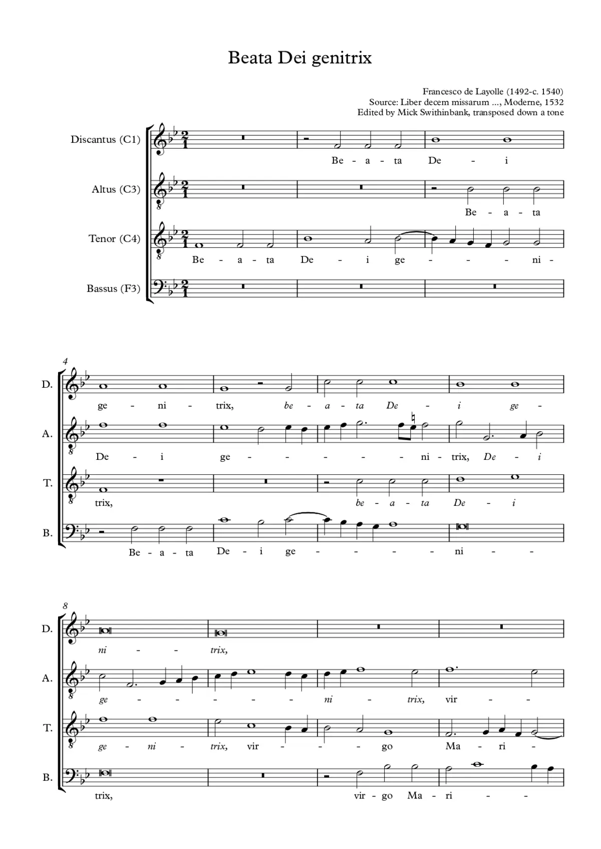 Beata Dei genitrix - Page 1