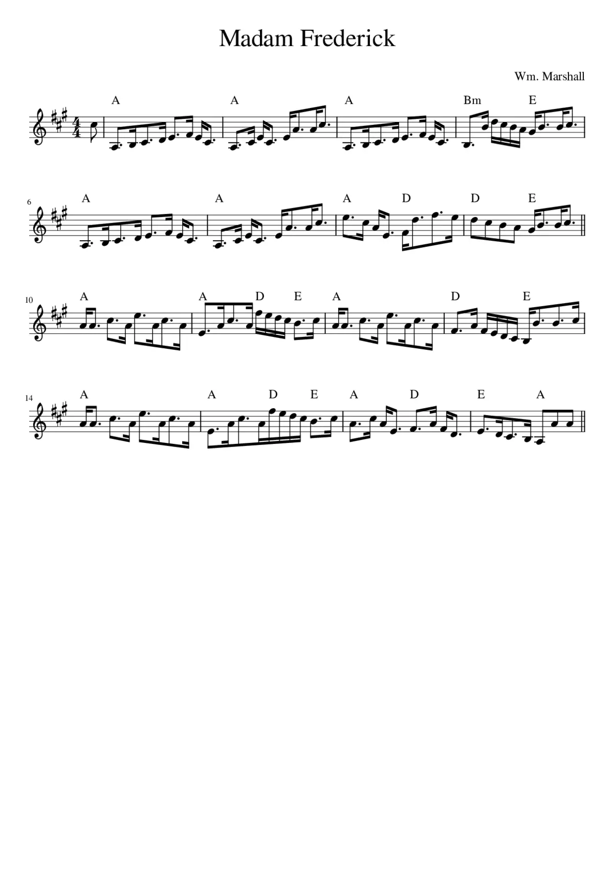 Madam Frederick - Page 1
