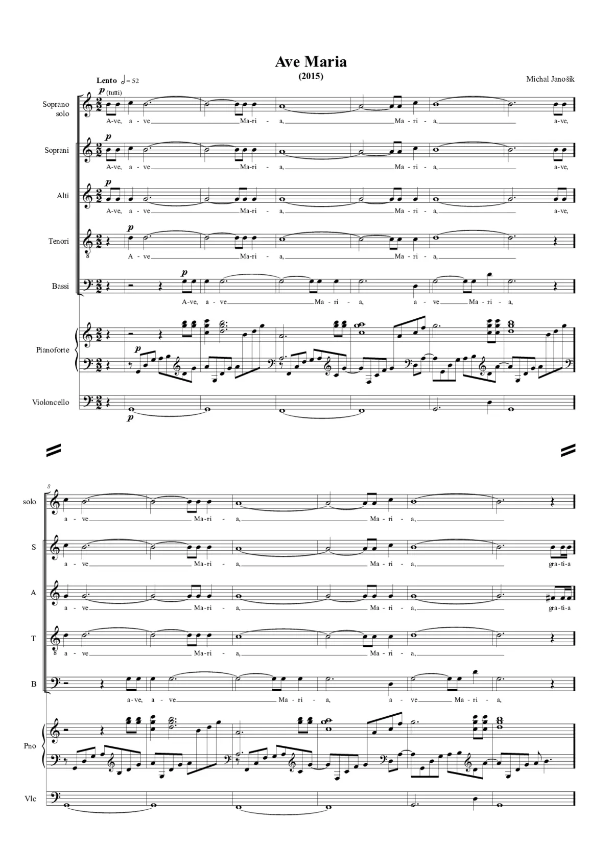 Ave Maria - Page 1