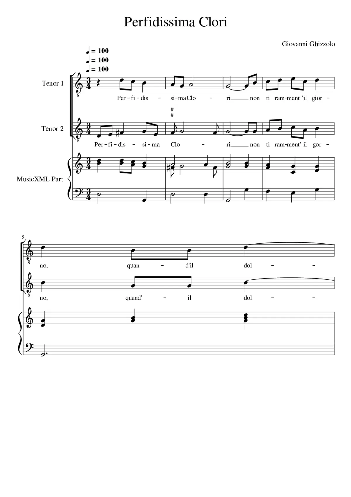 Perfidissima Clori - Page 1