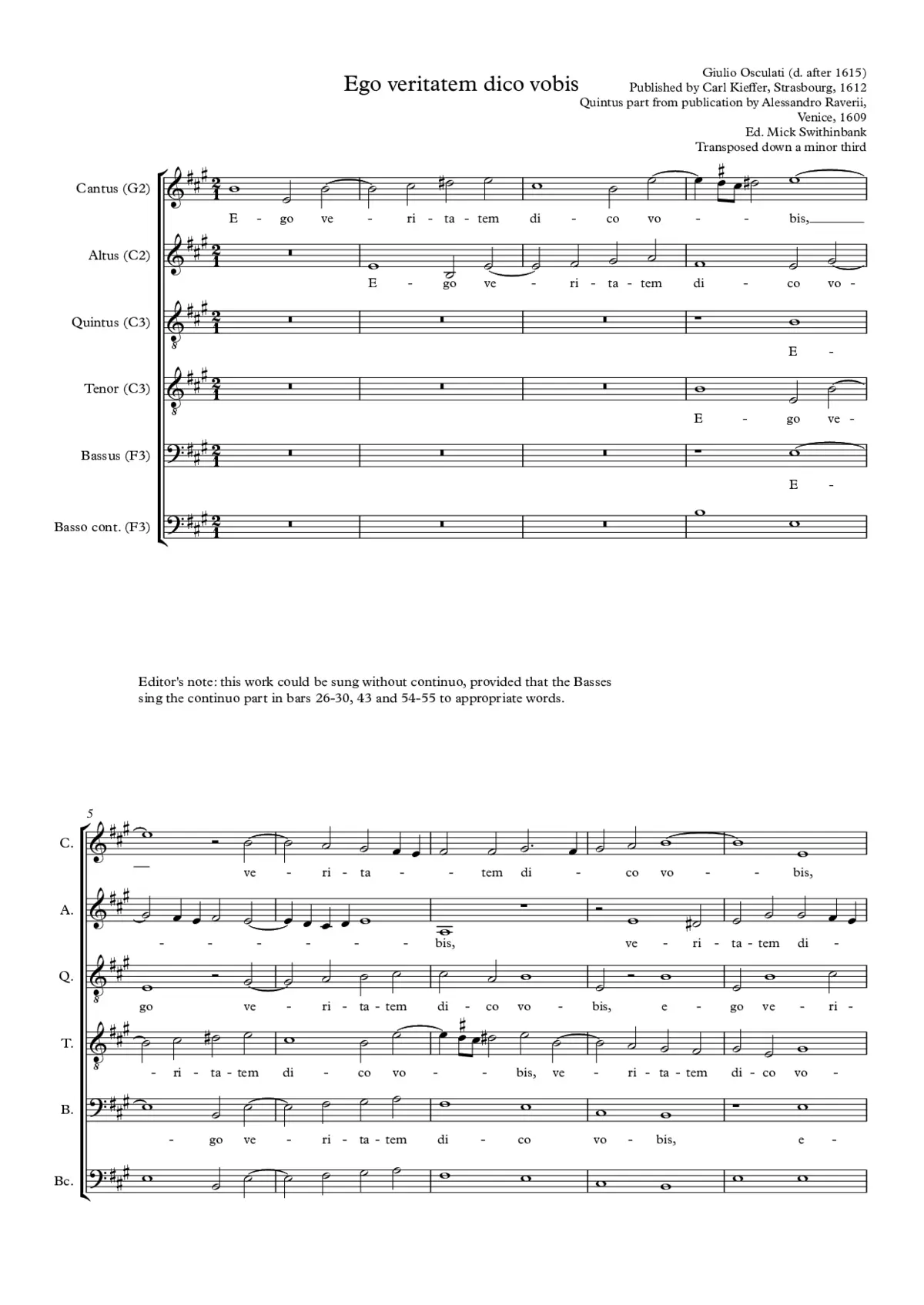 Ego veritatem dico vobis - Page 1