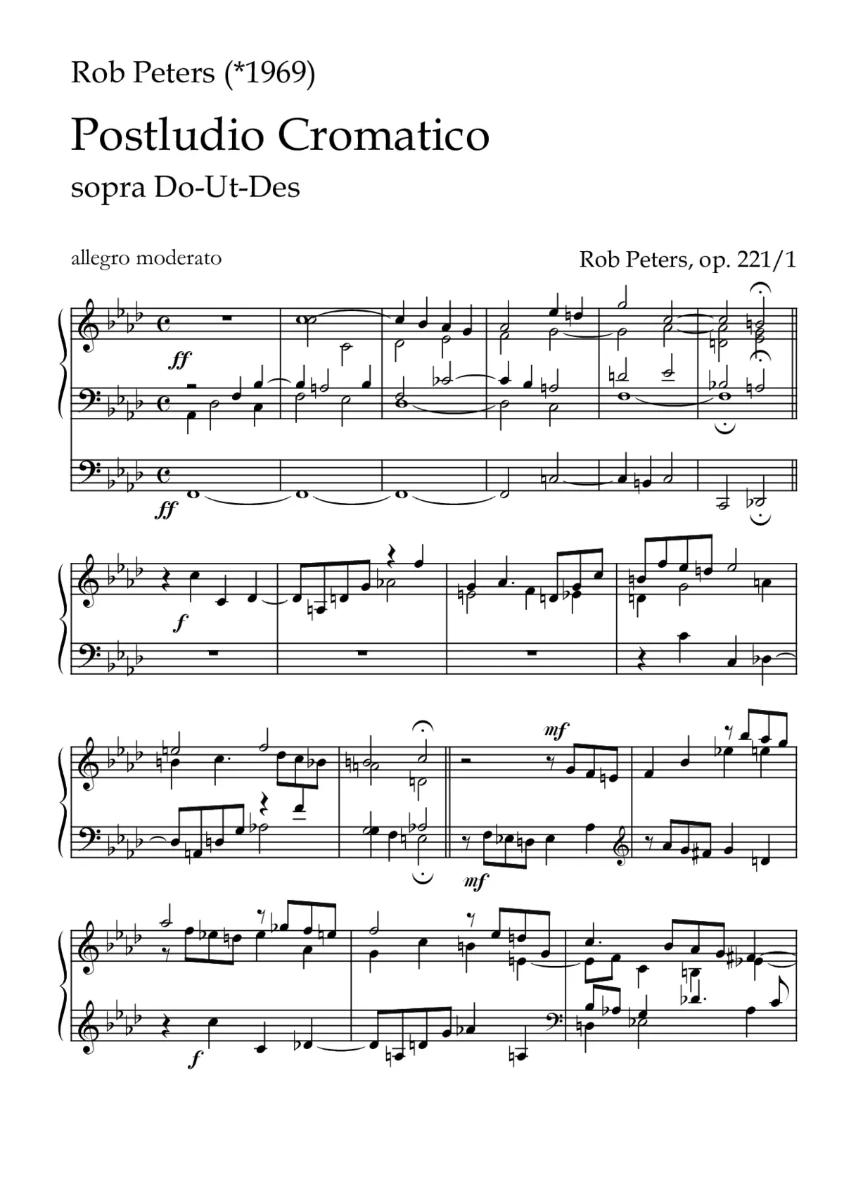 3 Postludes for Organ - Page 1