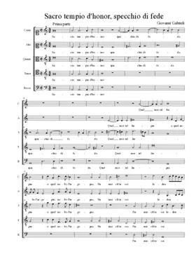 Sacro tempio d'honor, specchio di fede