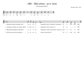 ABC - Bílá sobota - po 6. čtení