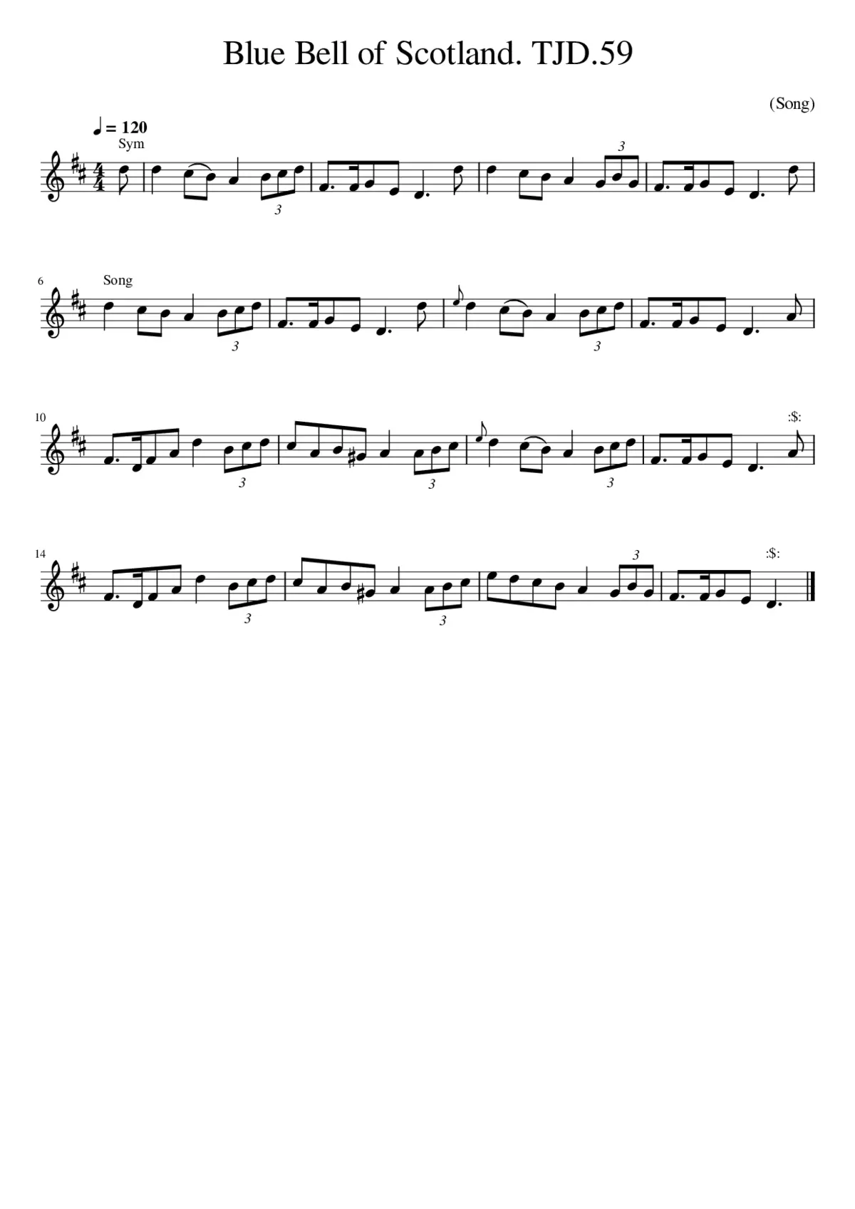 The Blue Bells of Scotland - Page 1