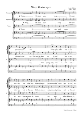 Weep, O mine eyes