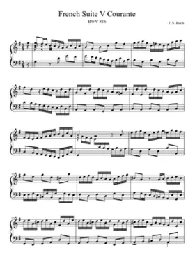 French Suite No.5 in G major BWV 816