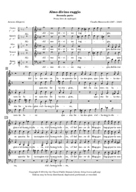 Almo divino raggio