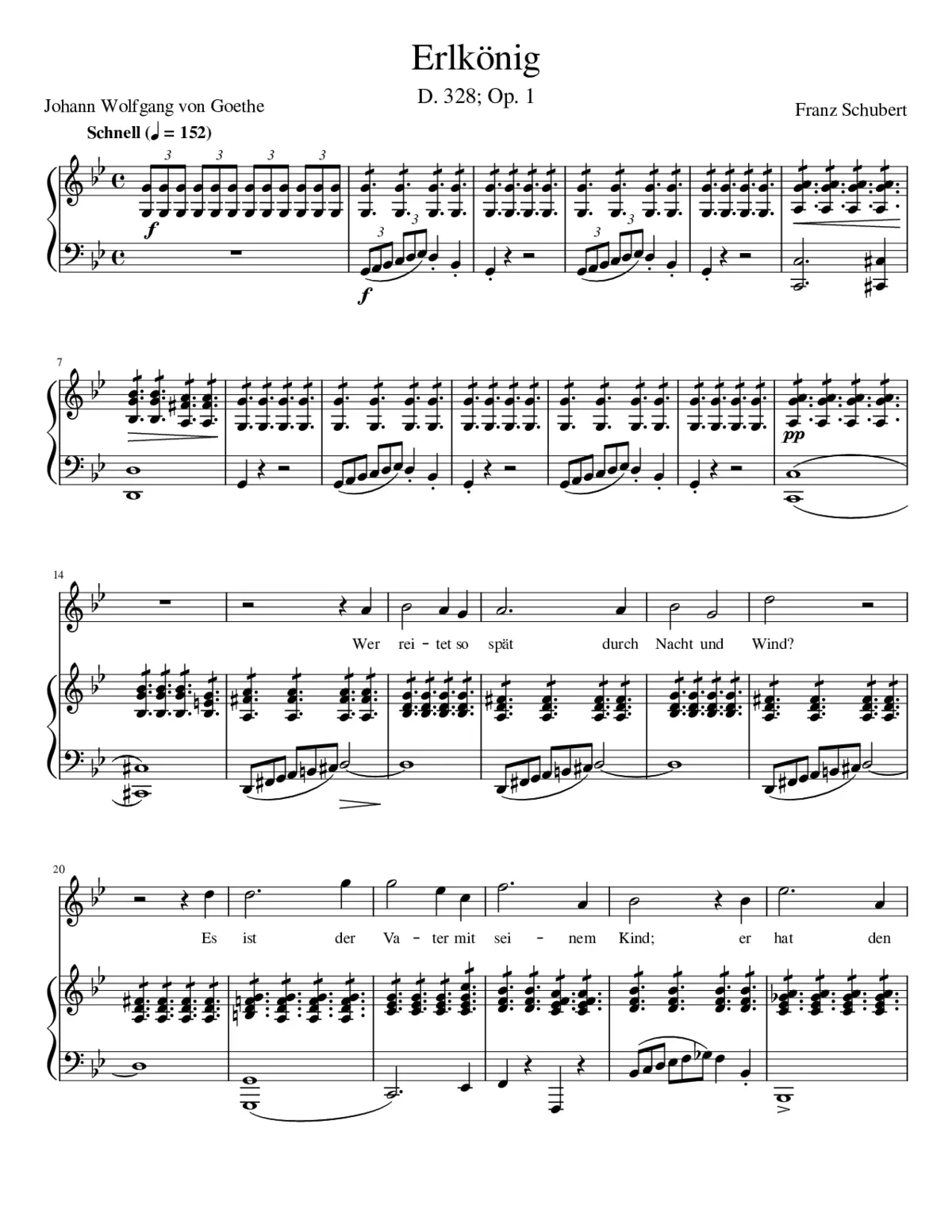 Erlkönig D.328 - Page 1