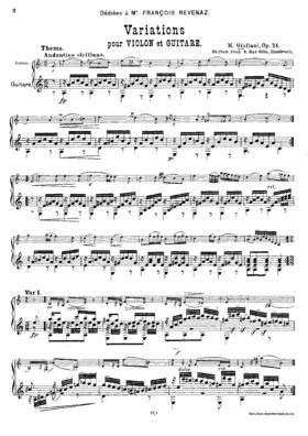 Variations for Violin and Guitar