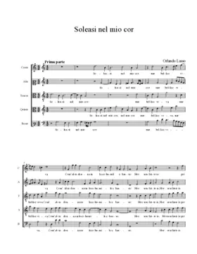 Soleasi nel mio cor