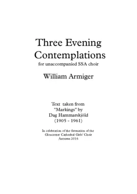 Three Evening Contemplations