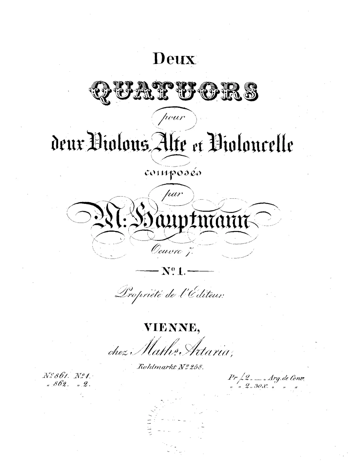 2 String Quartets - Page 1