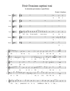 Dixit Dominus septimi toni