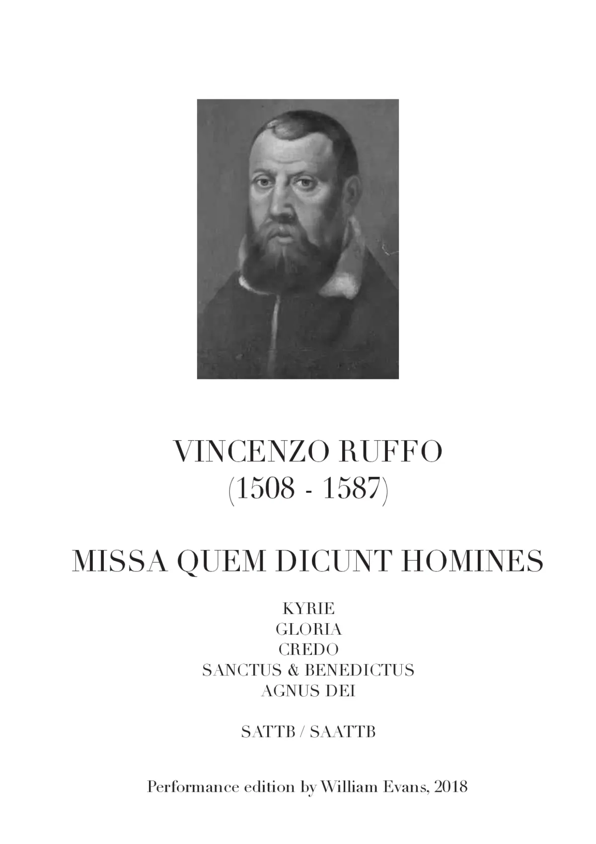 Missa Quem dicunt homines - Page 1