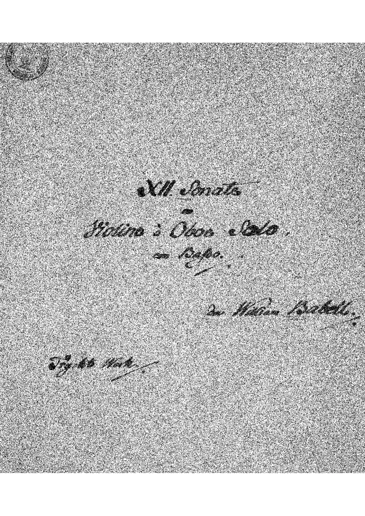 12 Sonatas, Book 1 - Page 1