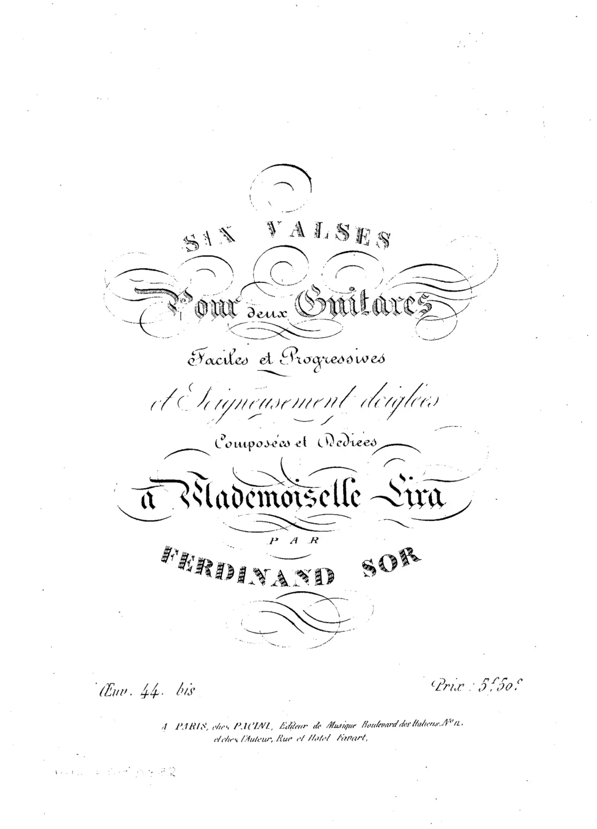 6 Valses faciles pour deux guitares - Page 1