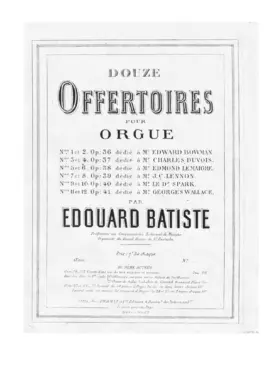 Douze offertoires pour orgue