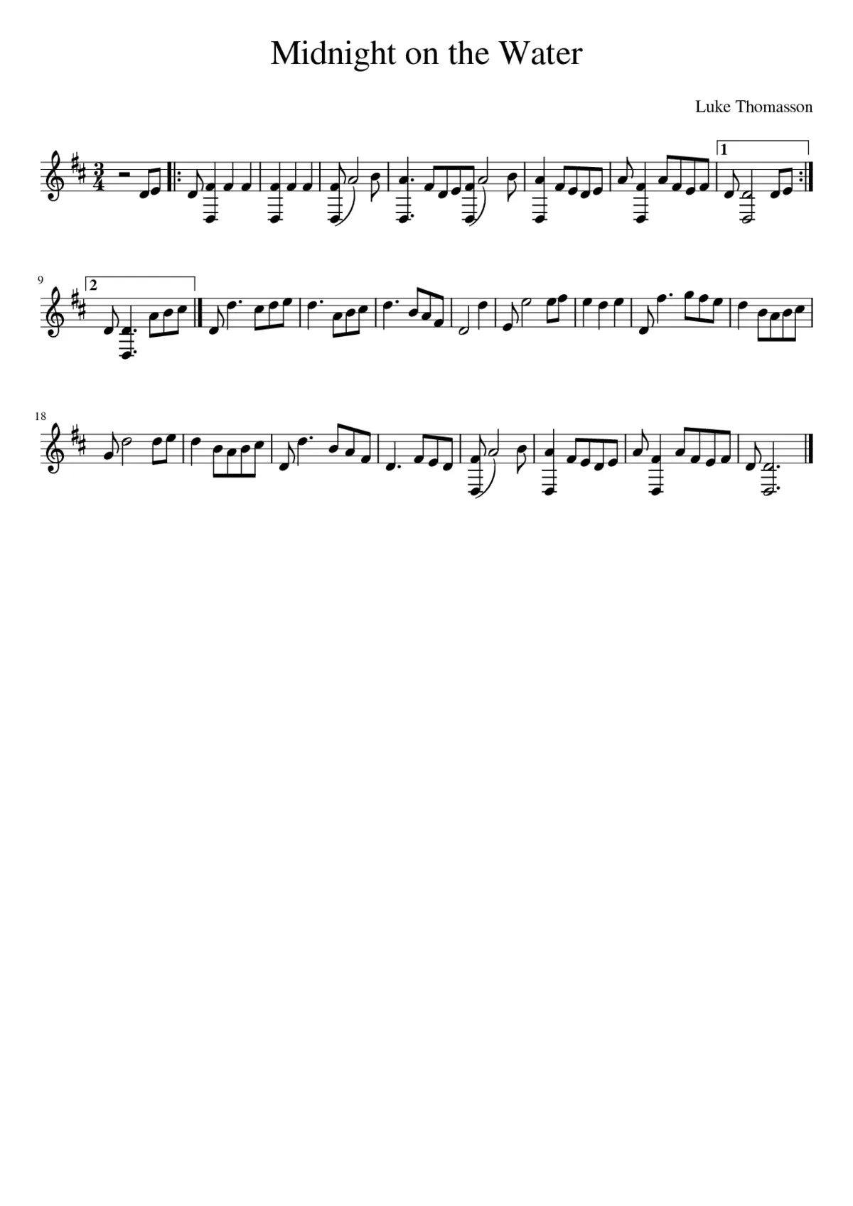 Midnight on the Water - Page 1