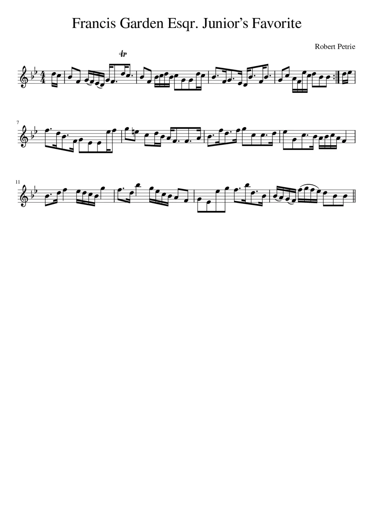 Francis Garden Esqr. Juniors Favorite - Page 1