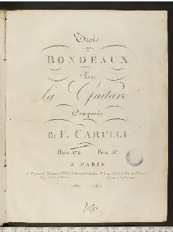 3 Rondeaux pour la Guitare - Page 1