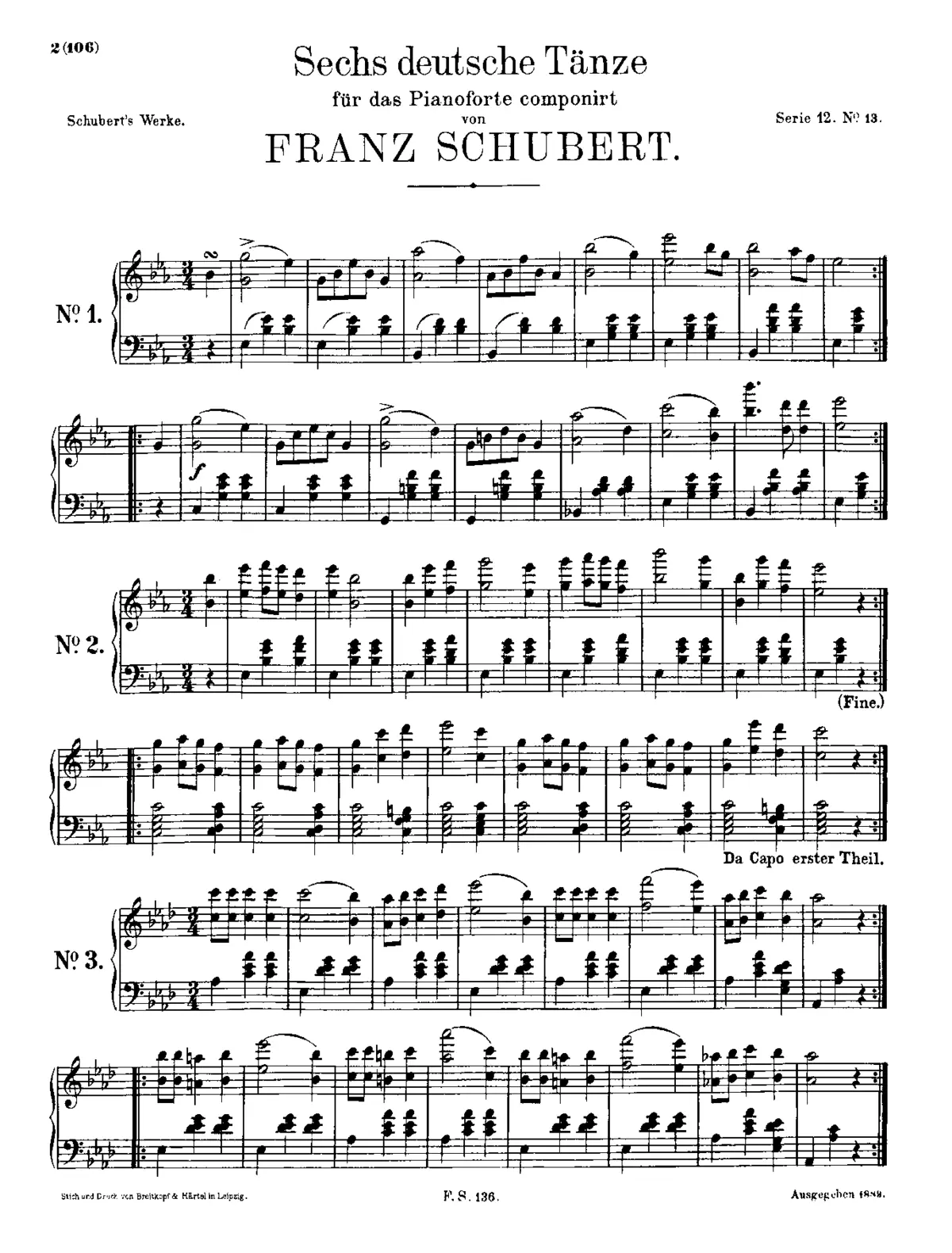 German Dances, D.970 - Page 1
