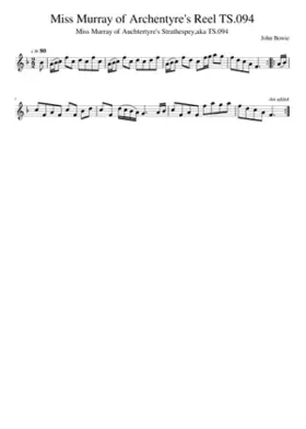 Miss Murray of Archentyre's Reel TS.094