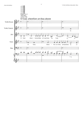 O God wherefore art thou absent