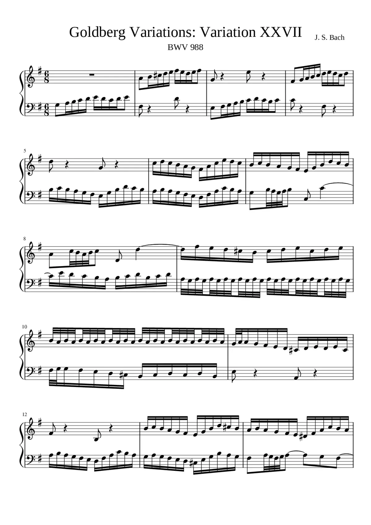 Goldberg-Variationen BWV 988 - Page 1