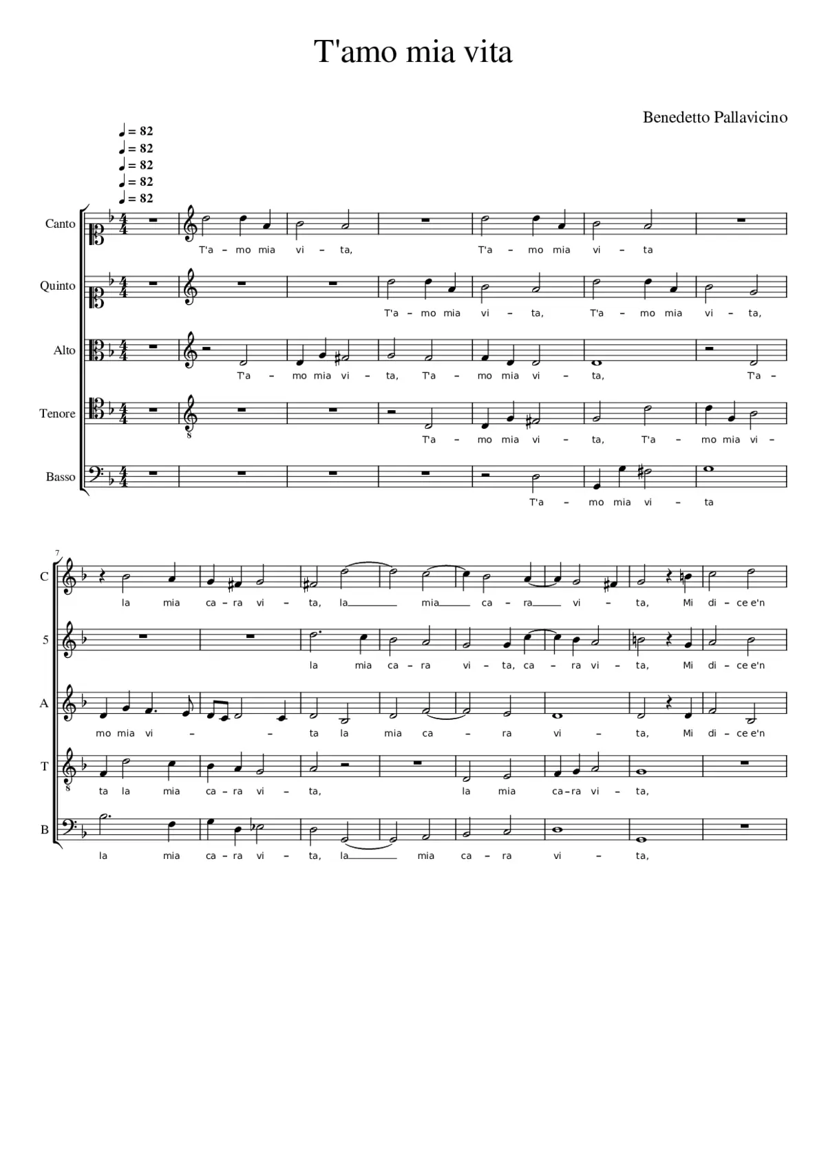 T'amo mia vita - Page 1