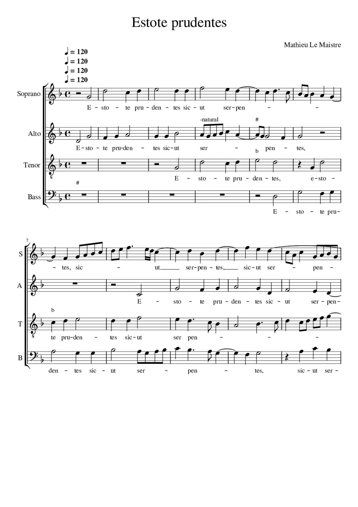 Estote prudentes - Page 1