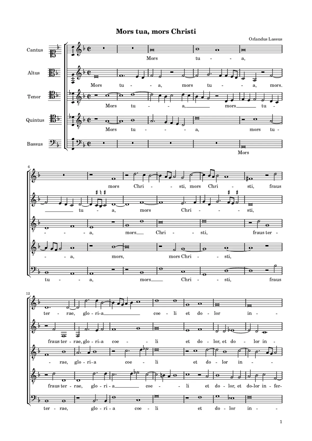 Mors tua, mors Christi - Page 1