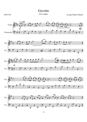 Gavotte in G major HWV 491