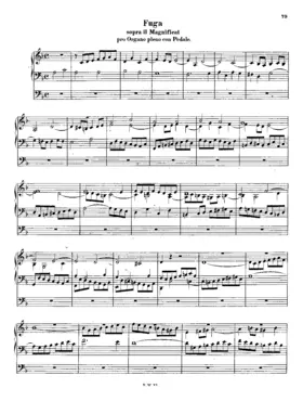 Fuga sopra il Magnificat pro Organo Pleno con Pedale