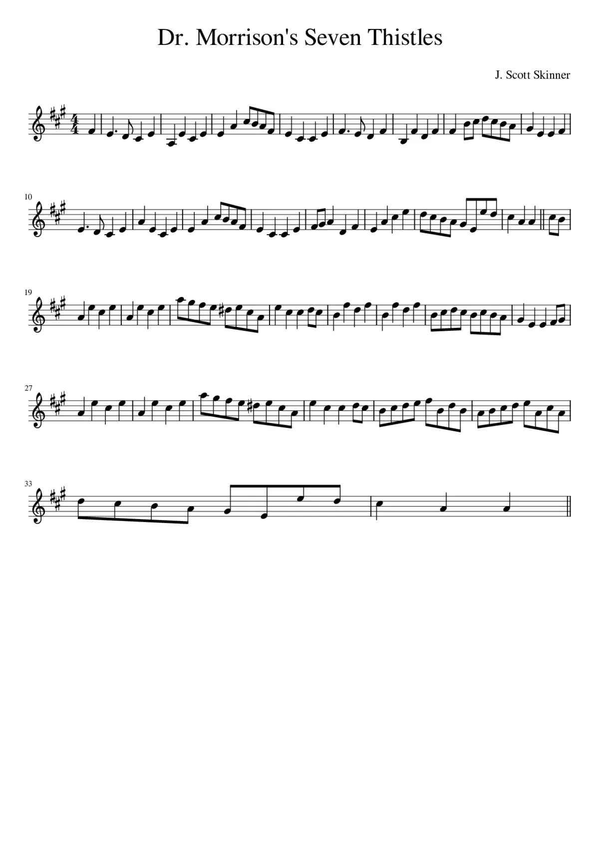 Dr. Morrison's Seven Thistles - Page 1