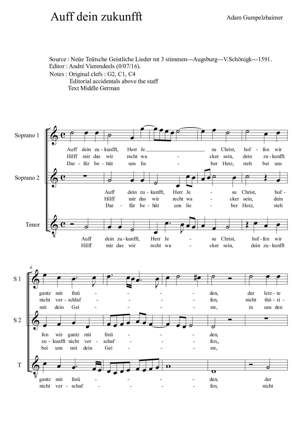 Auff dein zukunfft - Page 1