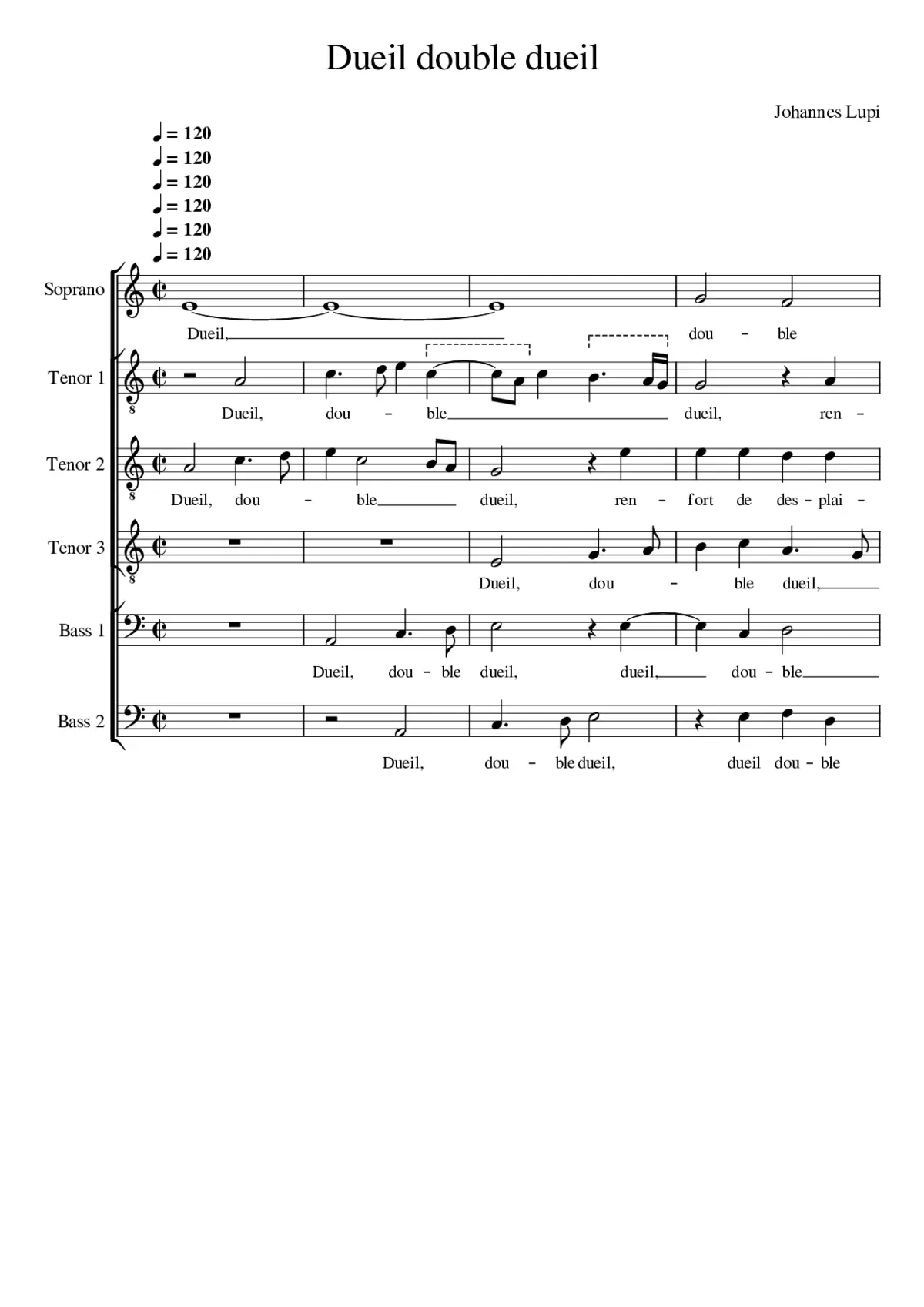 Dueil double dueil - Page 1
