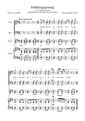 Frühlingsgesang, D.740