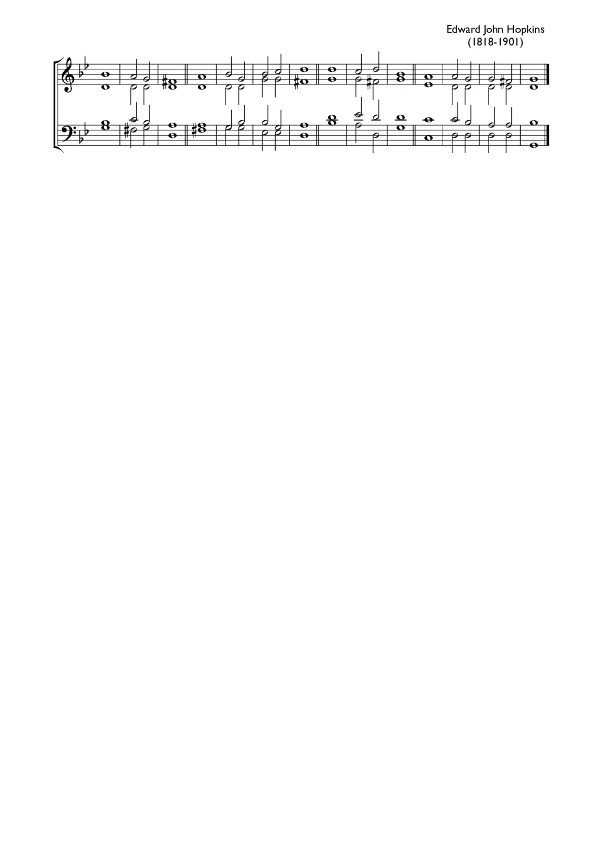 Double chant in G minor - Page 1