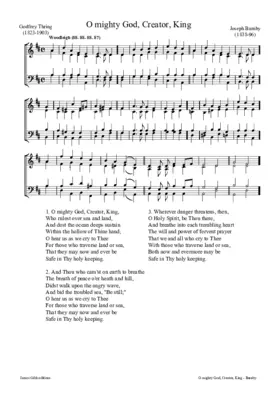 O mighty God, Creator, King