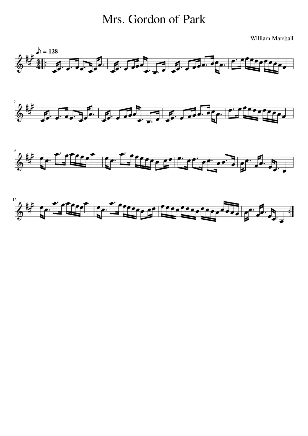 Mrs. Gordon of Park - Page 1