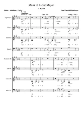 Mass in Eb (Cantus Missæ) (1878)